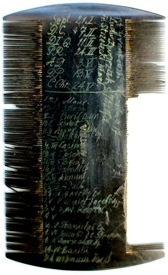 comb from Polish grave